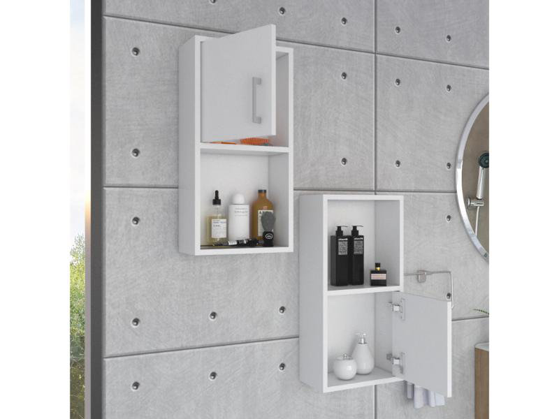 Haili Bathroom Cabinet, White