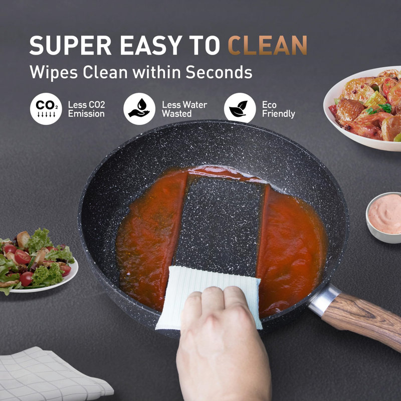 12 - Piece Non-Stick Aluminum Cookware Set