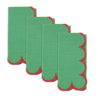 Sweet Edge Scalloped Napkin (Set of 4)