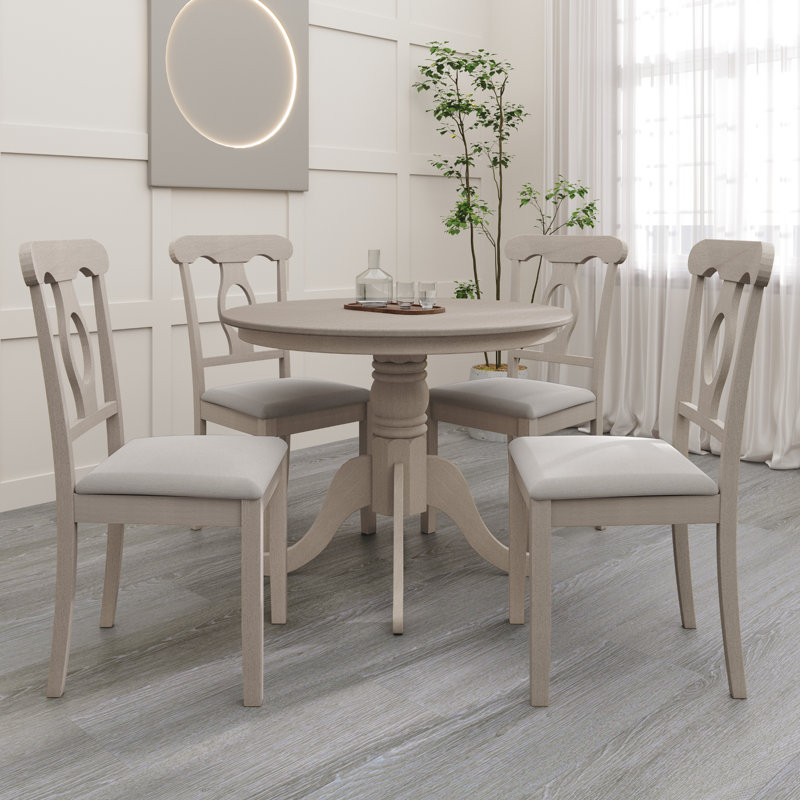 Ensemble de salle à manger 38,98 po Rashika, Beige, Beige