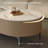 Modern simple elliptical rock table-105363516-105363517