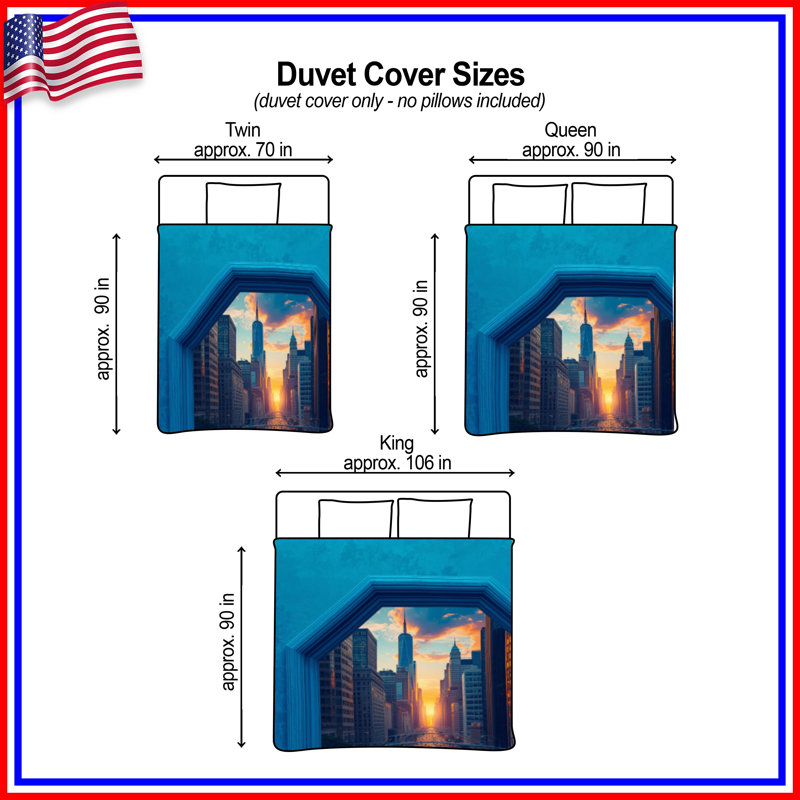 Housses de couette New York City Skyline, Lit simple