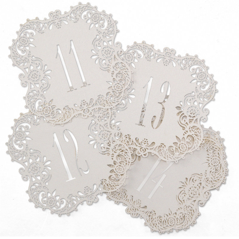 Cardstock Table Number, 11 to 20