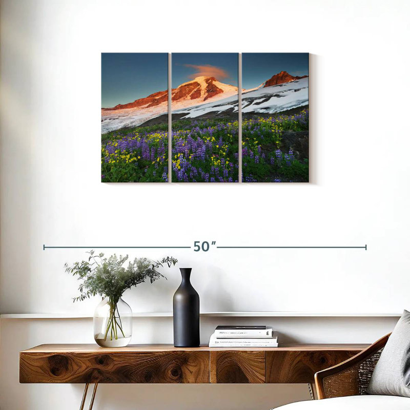 Champ de fleurs Alvord Mount Baker, H 20 po x l 33 po