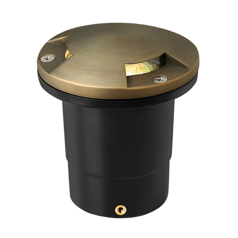Matte Bronze 1-Light Cast Brass Landscape Well Light