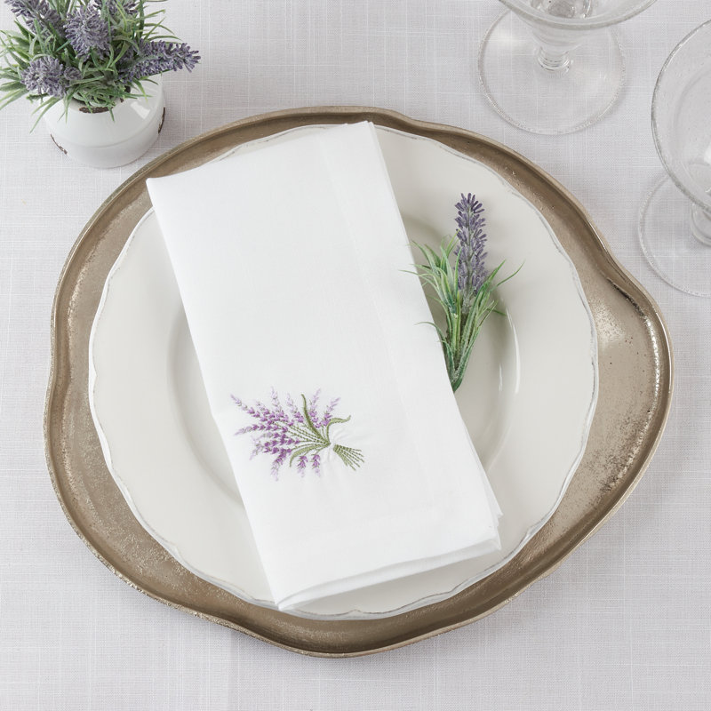 Polyester Embroidered Square Napkin