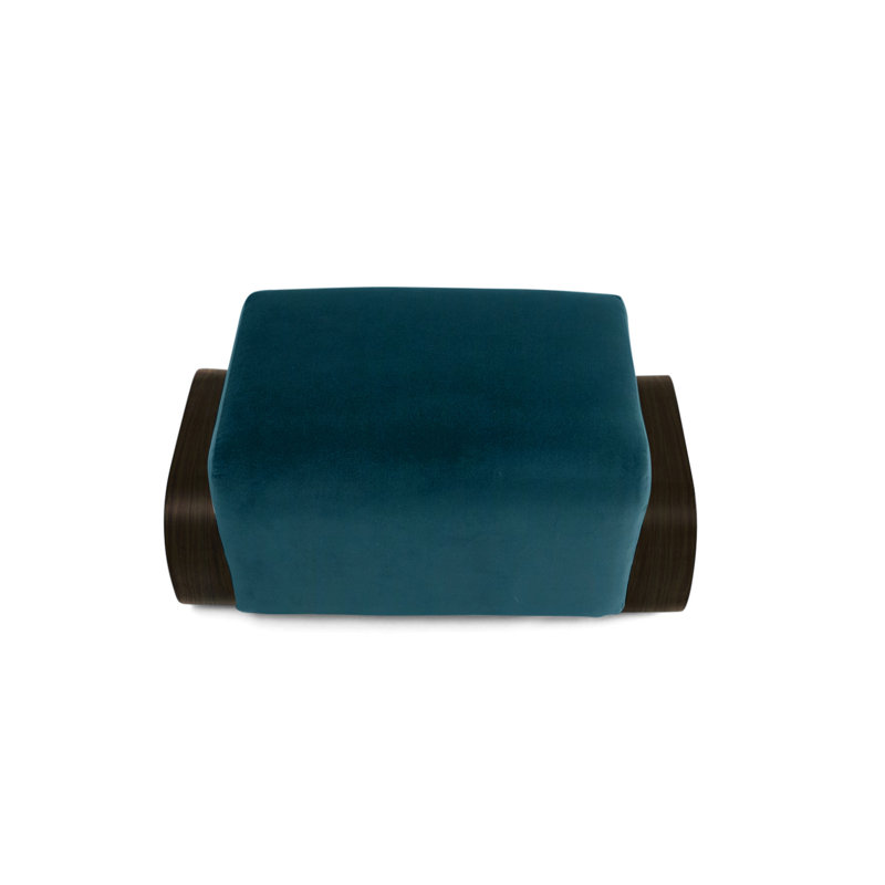 Cayenne Ottoman, Ming Velvet