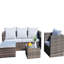 Table basse avec coussins Pe Outdoor