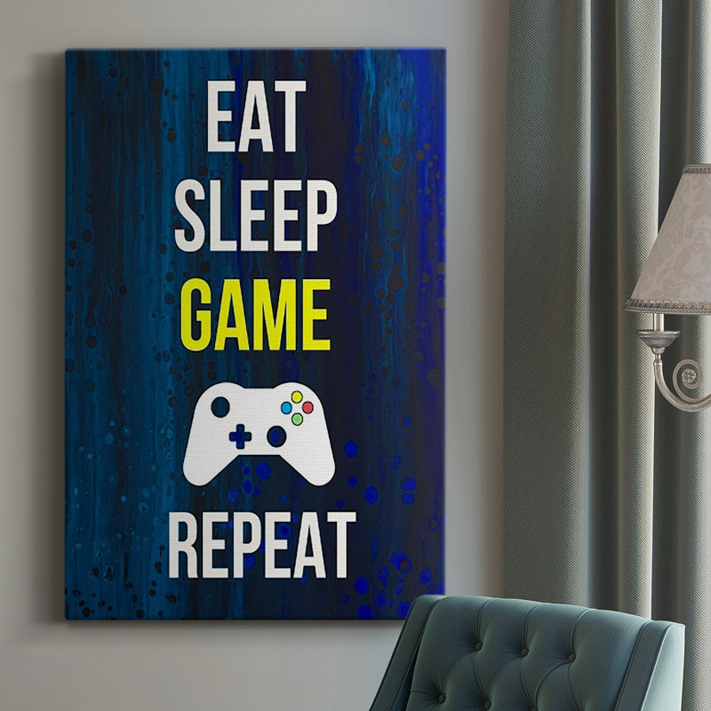 Toile tendue Gamer At Play V Premium Gallery - prête à être accrochée, H 12 po x l 8 po x P 1 po