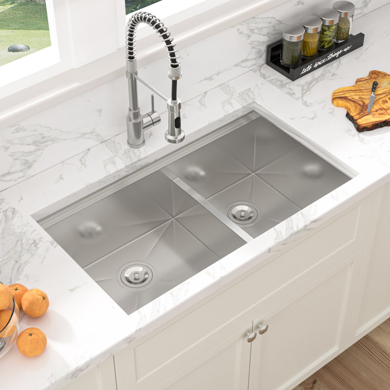 Station de travail sous-comptoir en acier inoxydable 60/40, H 10 po x L 30 po x l 19 po, Stainless Steel