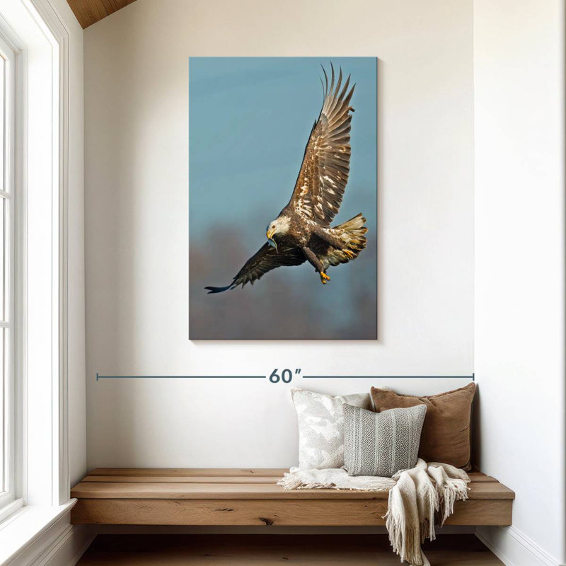 Brampt Soaring Bald Eagle, 45" H x 30" W