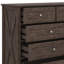 Commode pour chambre à coucher avec 9 tiroirs, commode à grand tiroir avec station de charge, commode large-1803032595