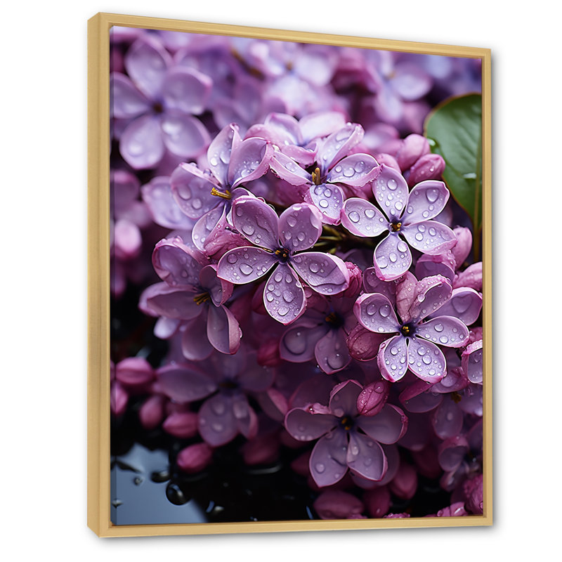 Lilas Lavande Serenade I, reproduction d'art sur toile, H 32 po x l 16 po x P 1 po, Naturel