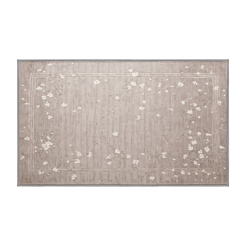 Machine Washable Gray Area Rug, Runner 2' x 4'