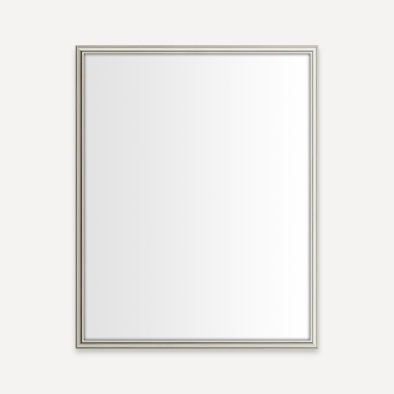 Main Line Cabinet, Nickel, 30.06" H x 23.38" W x 4" D, Rosemont