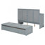 Grand lit escamotable Murphy avec port USB et grand tiroir