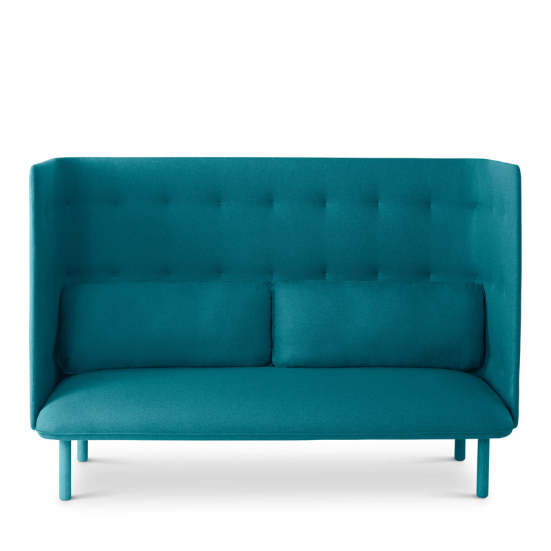 QT Lounge Sofa, Teal/Dark Gray