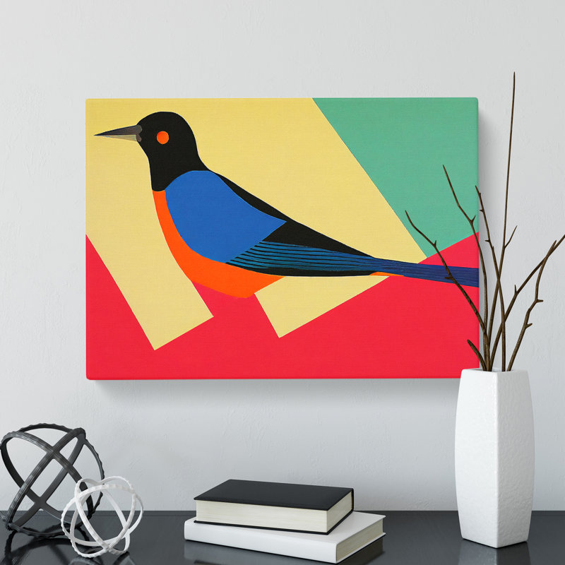 Otherworldly Bird - Wrapped Canvas Print, 50cm H x 76cm W x 3cm D
