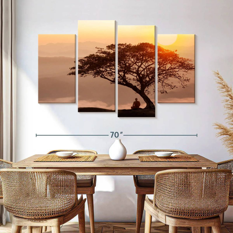 Adella Monk Under A Tree, 42" H x 68" W