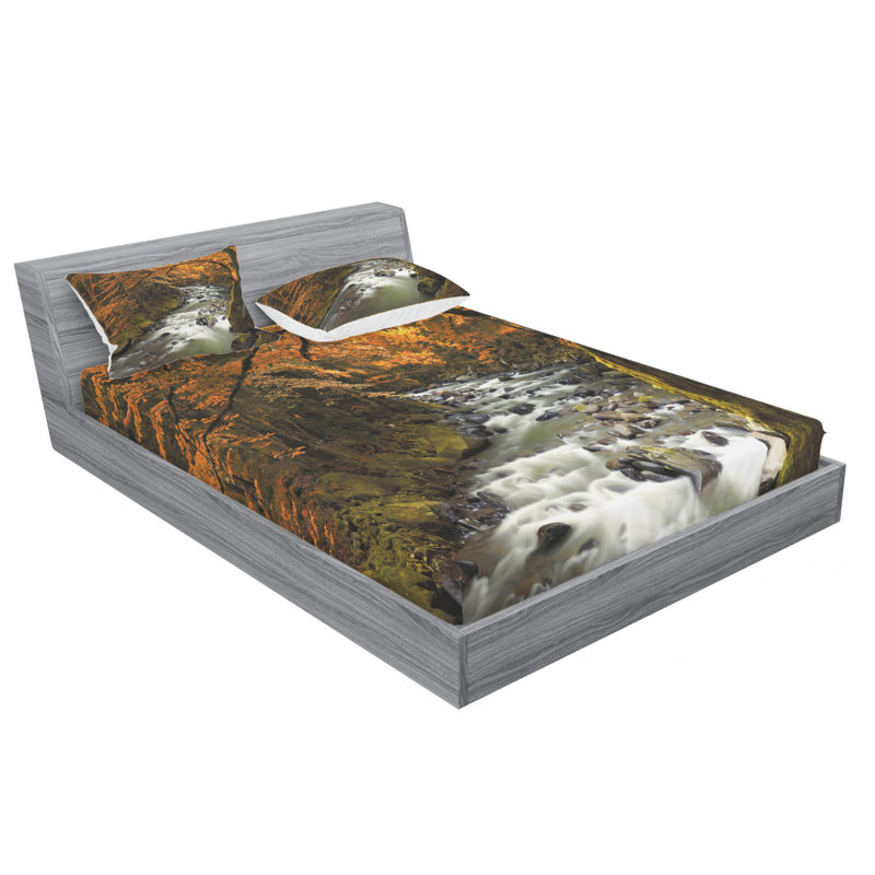 Microfiber Sheet Set, Queen Sheet Set with Fitted Sheet