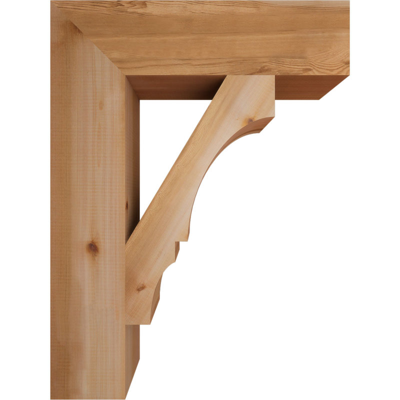 Support de bloc Balboa, Cèdre rouge de l'Ouest lisse, L 5 1/2 po x P 24 po x H 32 po