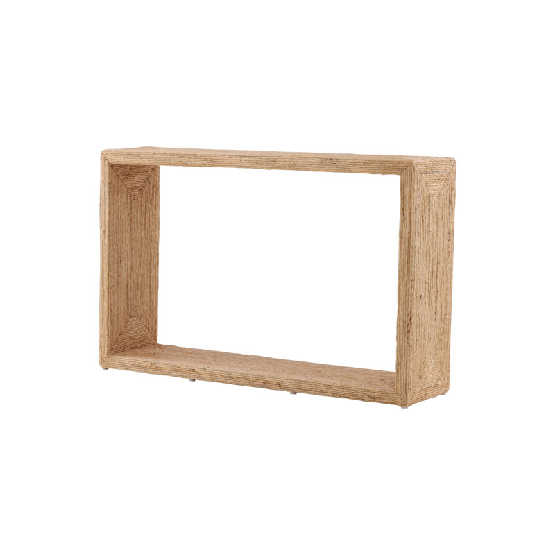 Furniture Classics Bali Natural Rattan & Mahogany Console Table