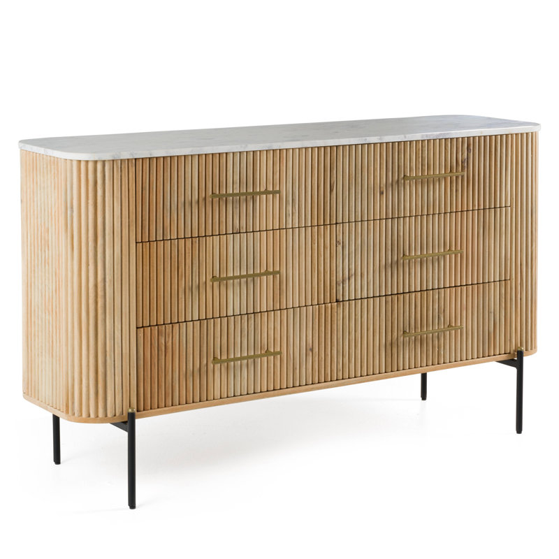 Commode 6 tiroirs Carmela