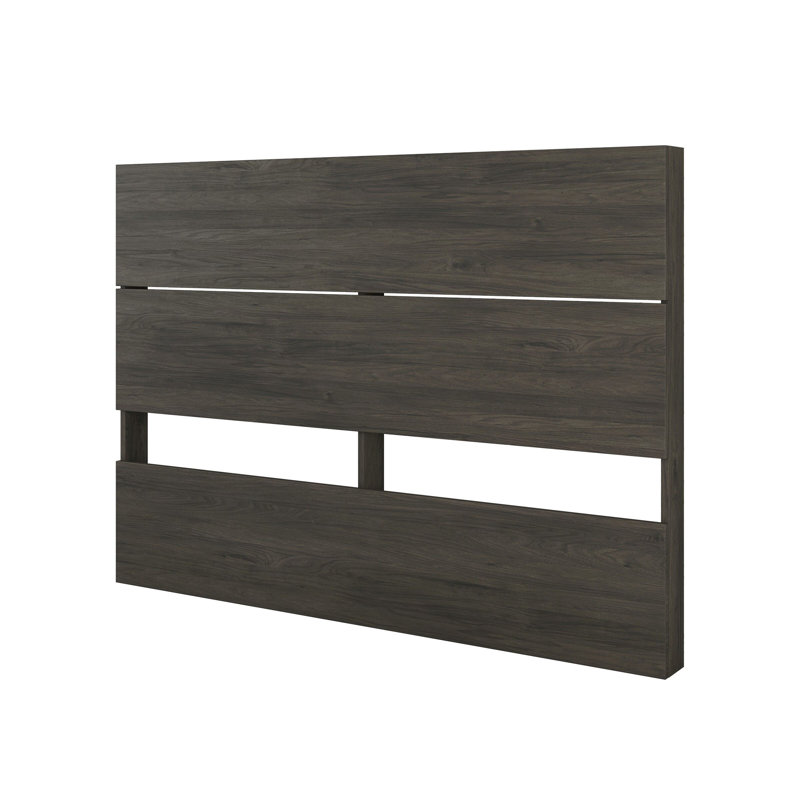 Aletse Platform Bed & Headboard, Queen, Walnut