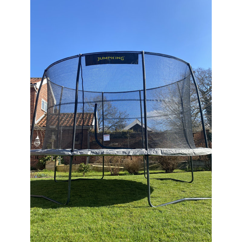 8ft x 11.5ft JumpKing Oval Combo Pro Trampoline with Safety Enclosure