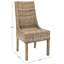 Chaise d'appoint en osier naturel Armine