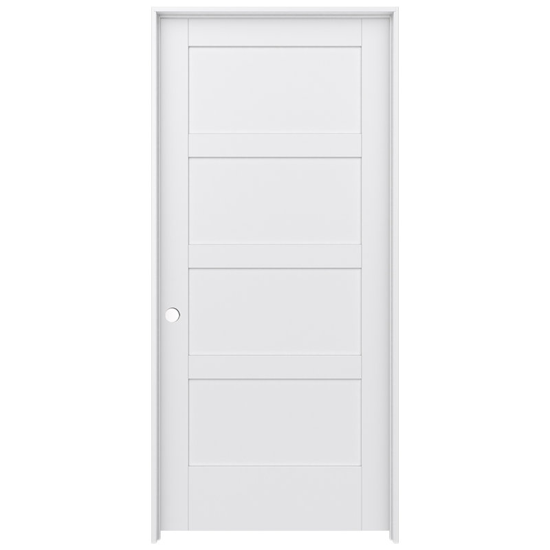 Porte intérieure pré-suspendue 4 panneaux MODA, 36 po x 80 po, Gauche
