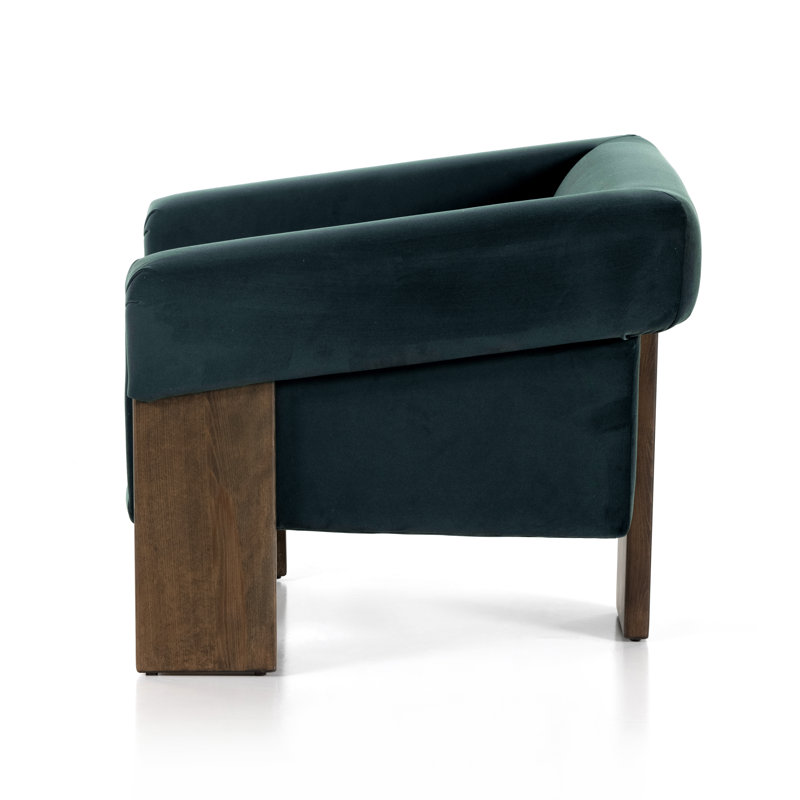 Cairo Chair-Harrison Black, Modern Velvet Smoke