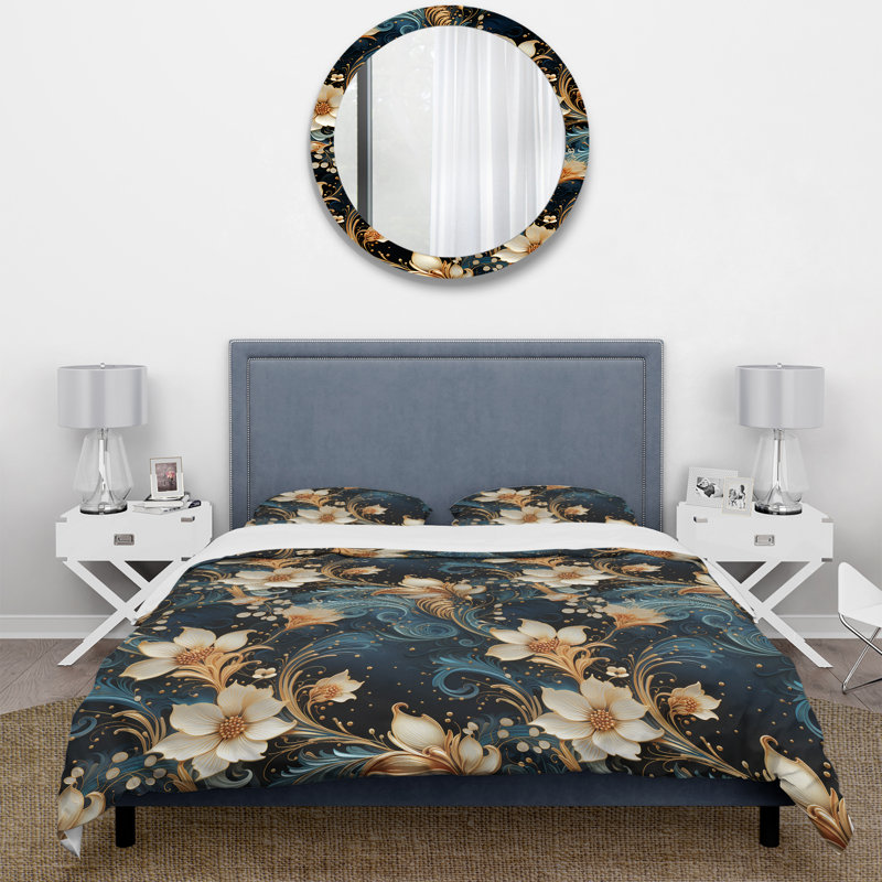 Ensemble de housse de couette à motif cachemire - Microfibre de polyester, Housse de couette très grand et 2 très grandes t