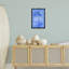 Cadre flottant en couches de gingkos bleus, design par Martina Pavlova-700240006-700240007