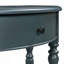 Console rustique demi-lune avec tiroir et tablette-1841738948
