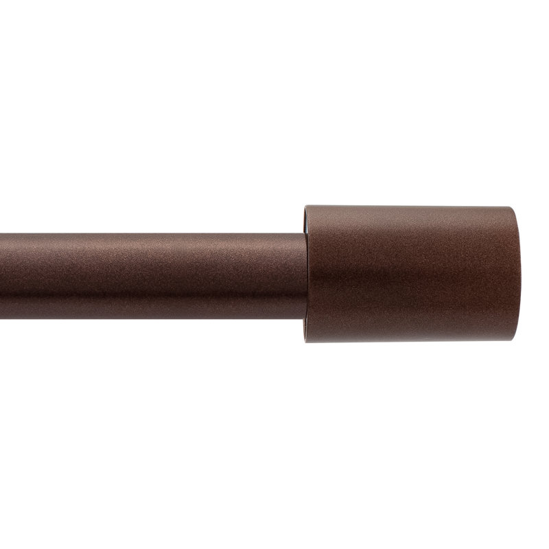 Arrietta Iron Adjustable Single Curtain Rod, 36" - 66"