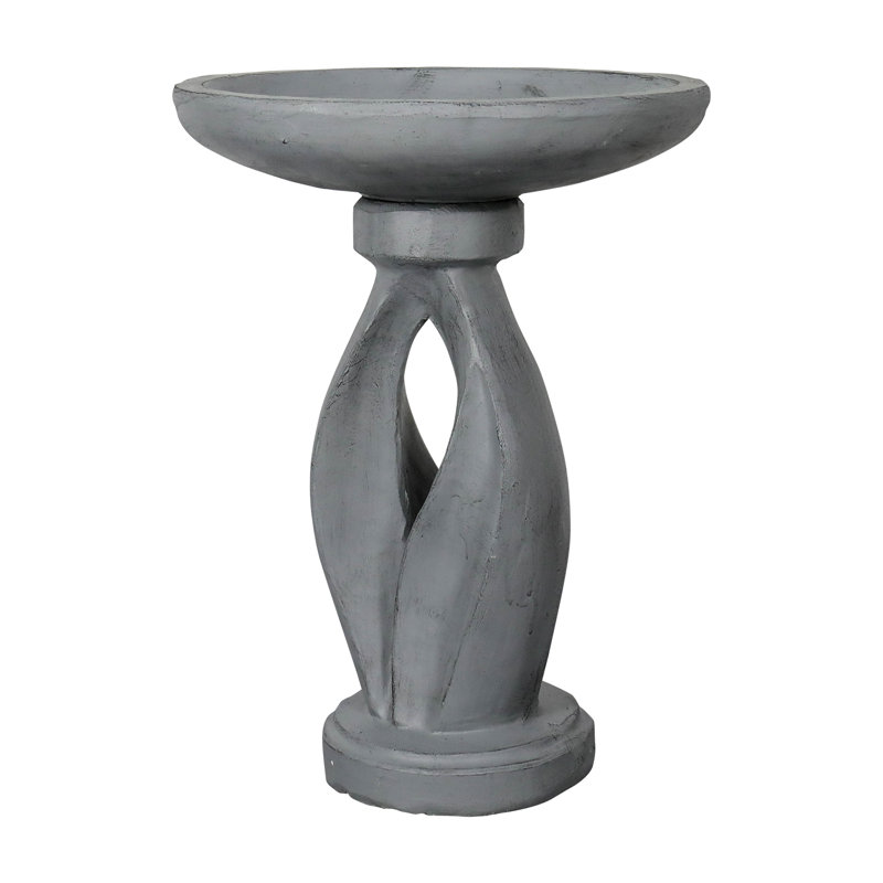 Nadim Concrete / Cement Pedestal Birdbath