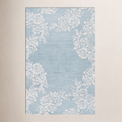 Hand-Tufted Wool Floral Rug