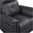 Black Leather Upholstered Swivel Glider Reclining Chair Luxury Living Room Furniture Comfort Chair 1Pc Plush Comfort