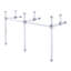 Empire 50.75'' W Double Bathroom Vanity Base-204441299