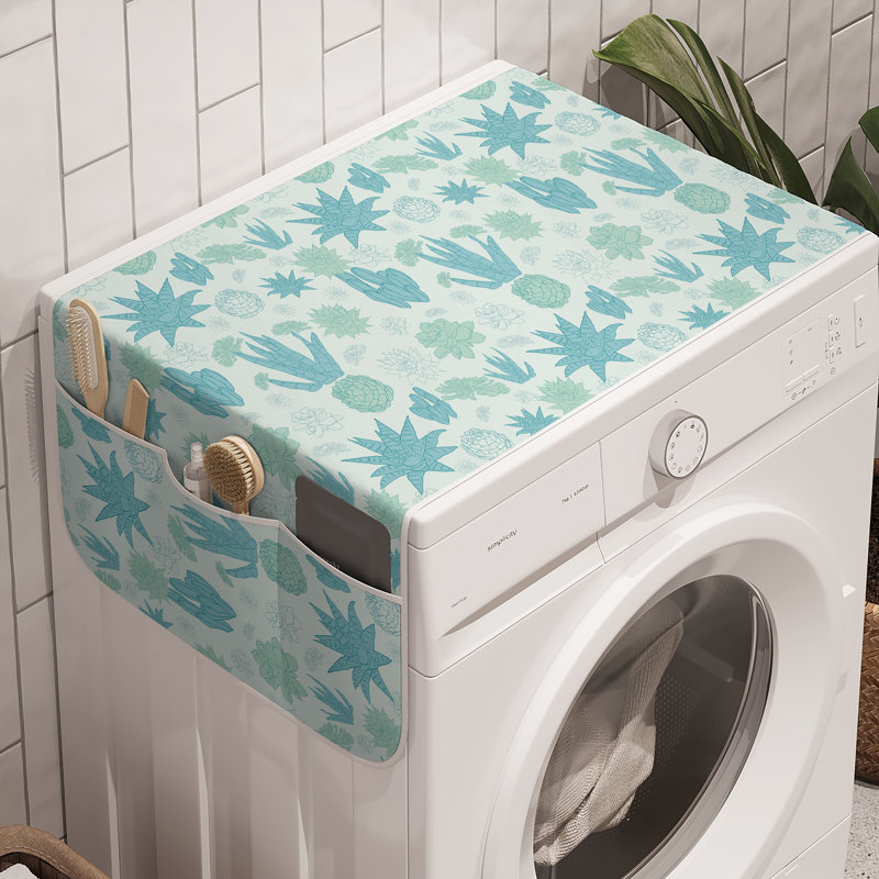 Machine à laver succulente East Urban Home, paquet de 2, 47 po x 18,5 po