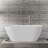 59"/67" Acrylic Freestanding Bathtub, Oval Deep Soaking Tub with Chrome Drain, cUPC Certified