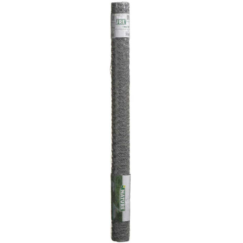 Nature Wire mesh Hexagonal 0.5 x 5m 25mm Galvanised Steel
