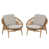 Coussin beige / structure brun clair sélectionné