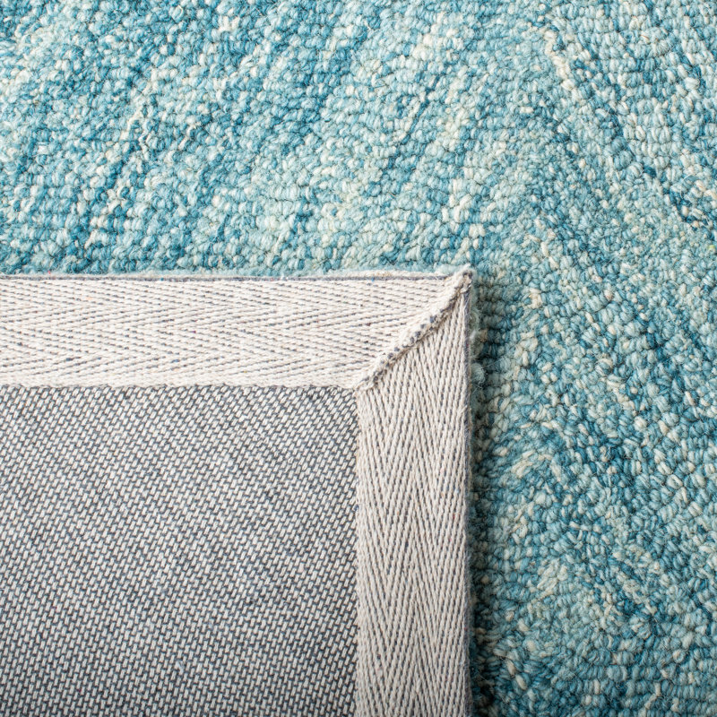 Napoli Metro Hand Tufted Wool And Cotton With Latex Geometric Rug, Rectangle 8' x 10'