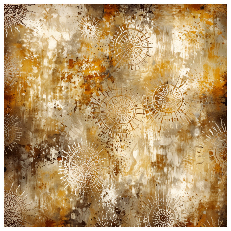 Housses de couette à motif abstrait Sunburst, Grand lit