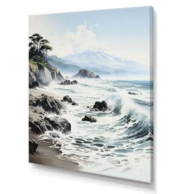 «Vanalstyne Beach Photo Mountain Majesty II», reproduction sur toile