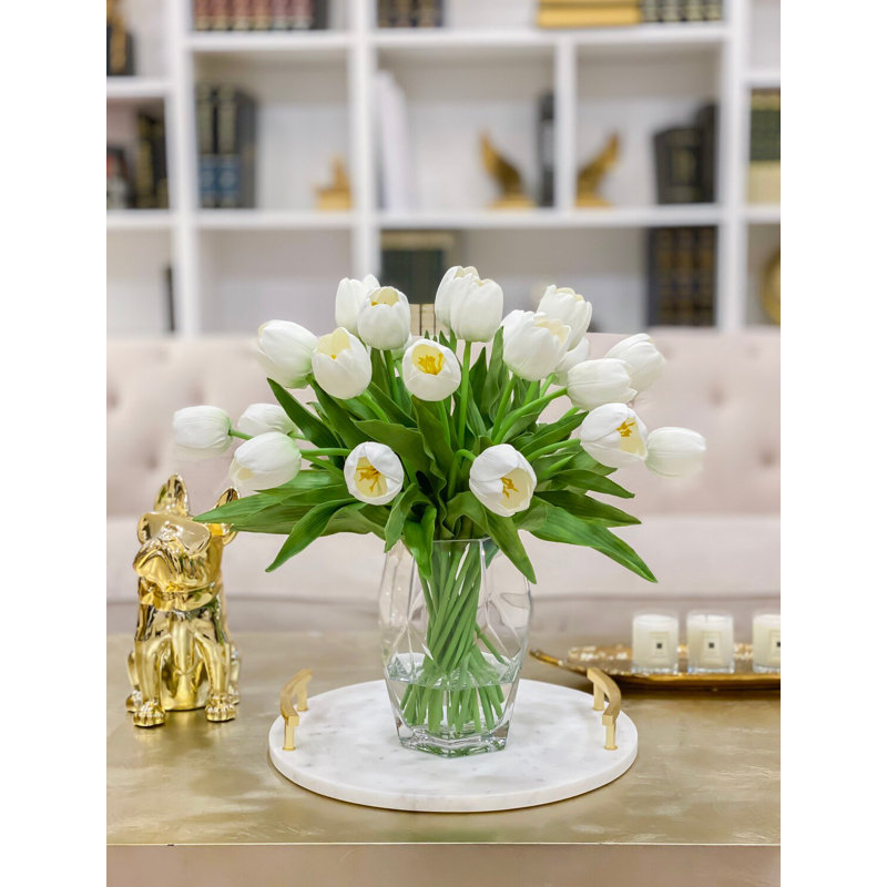 Large REAL TOUCH Tulip Stems – Modern Artificial Tulip Flowers For Home Décor