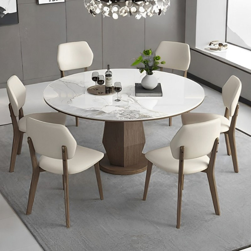Ensemble simple de table de salle à manger et de chaises, H 29,52 po x L 53,14 po x l 53,14 po