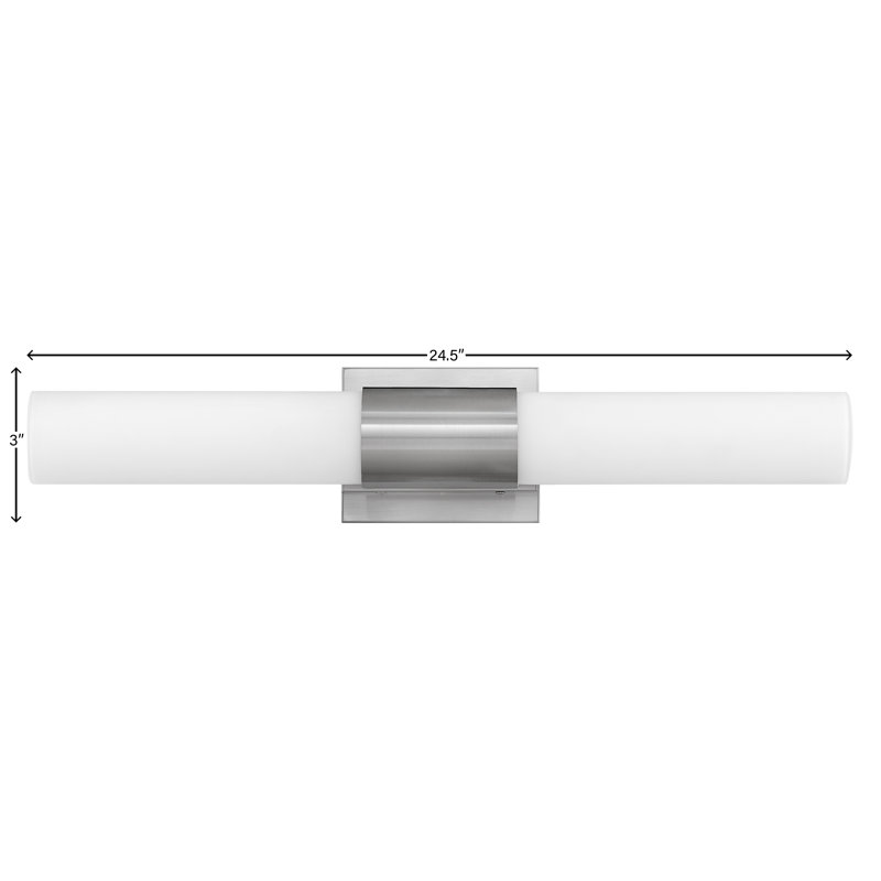 Dimmable LED Bath Bar, Brushed Nickel